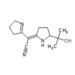 CAS#: 959035-65-5, (2Z)-3,4-Dihydro-2H-pyrrol-5-yl[5-(2-hydroxy-2-propanyl)-2-pyrrolidinylidene]acetonitrile