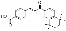 CAS#: 95906-68-6, (E)-4-(3-Oxo-3-(5,6,7,8-tetrahydro-5,5,8,8-tetramethyl-2-naphthalenyl)-1-propenyl)benzoic acid