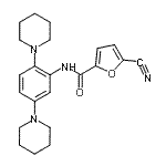 CAS#: 959626-45-0, 5-Cyano-N-[2,5-di(1-piperidinyl)phenyl]-2-furamide