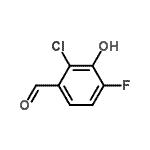 CAS#: 960001-61-0, 2-Chloro-4-fluoro-3-hydroxybenzaldehyde