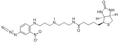 CAS#: 96087-37-5, N-(4-Azido-2-Nitrophenyl)-N'-(3-Biotinylamino-Propyl)-N'-Methyl-1,3-Propanediamine Acetate Salt