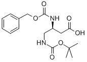 CAS 登录号：96186-30-0， (S)-4-[[(1,1-二甲基乙氧基)羰基]氨基]-3-[[(苯基甲氧基)羰基]氨基]-丁酸