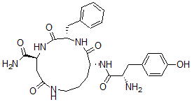 CAS#: 96382-72-8, Cyclo(Tyrosyl-Ornithyl-Phenylalanyl-Aspartamide)