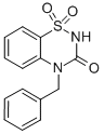CAS 登录号：964-08-9， 4-(苯基甲基)-2H-1,2,4-苯并噻二嗪-3(4H)-酮 1,1-二氧化物