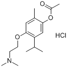 CAS#: 964-52-3, [4-(2-Dimethylaminoethoxy)-2-Methyl-5-Propan-2-Ylphenyl] Acetate; Hydron; Chloride