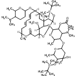 CAS#: 96405-32-2, (7E,9E)-11-{[5-(Dimethylamino)-6-methyltetrahydro-2H-pyran-2-yl]oxy}-16-{[dimethyl(2-methyl-2-propanyl)silyl]oxy}-18-methoxy-5,12-dimethyl-3-oxo-4,17-dioxabicyclo[12.3.2]nonadeca-7,9-dien-19-yl 2-O-acetyl-3,6-dideoxy-4-O-{2,6-dideoxy-4-O-[dimethyl(2-methyl-2-propanyl)silyl]-3-C-methylhexopyranosyl}-3-(dimethylamino)hexopyranoside