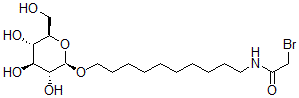CAS#: 96409-11-9, 10-N-(Bromoacetyl)Amino-1-Decylglucopyranoside