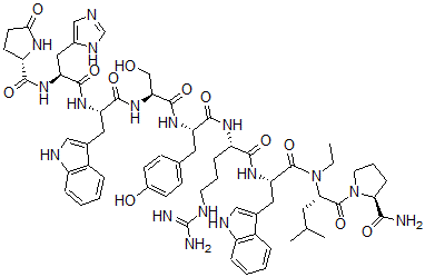 CAS#: 96497-82-4, 6-Arginyl-7-tryptophyl-8-leucyl-9-N-ethylprolinamide-LHRH