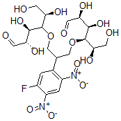CAS 登录号：96602-47-0， (2S,3R,5R)-4-[2-(5-氟-2,4-二硝基苯基)-3-[(2R,3R,4R,5S)-1,2,4,5-四羟基-6-氧代己烷-3-基]氧基丙氧基]-2,3,5,6-四羟基己醛