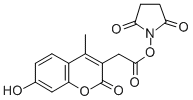 CAS 登录号：96735-88-5， 4-甲基伞形酮-3-乙酸 N-琥珀酰亚胺酯