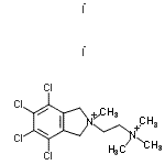 CAS#: 96750-66-2, 4,5,6,7-Tetrachloro-2-methyl-2-[2-(trimethylammonio)ethyl]-2,3-dihydro-1H-isoindolium diiodide