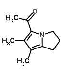 CAS#: 97073-03-5, 1-(6,7-Dimethyl-2,3-dihydro-1H-pyrrolizin-5-yl)ethanone