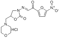 CAS 登录号：97158-93-5， 5-(吗啉基甲基)-3-(((5-硝基-2-糠酰)亚甲基) 氨基)-2-恶唑烷酮盐酸盐