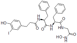 CAS#: 97207-36-8, 3-Iododesaminotyrosyl-Phenylalanyl-Phenylalanyl-Glycine Hydroxamic Acid