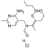 CAS#: 973-99-9, N-[(4-Amino-2-methylpyrimidin-5-yl)methyl]-N-[4-hydroxy-1-methyl-2-(propyldithio)but-1-en-1-yl]formamide monohydrochloride