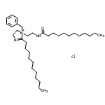 CAS#: 97337-76-3, N-[2-(1-benzyl-2-undecyl-4,5-dihydroimidazol-1-ium-1-yl)ethyl]dodecanamide chloride