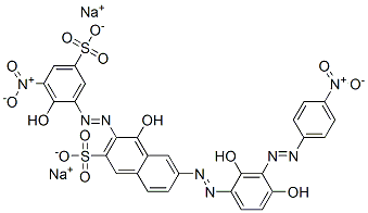 CAS#: 97337-89-8, Disodium 6-[[2,4-Dihydroxy-3-[(4-Nitrophenyl)Azo]Phenyl]Azo]-4-Hydroxy-3-[(2-Hydroxy-3-Nitro-5-Sulphonatophenyl)Azo]Naphthalene-2-Sulphonate
