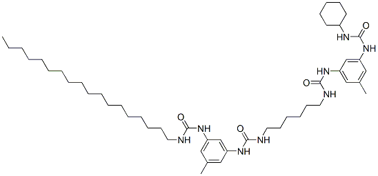 CAS#: 97337-90-1, 1-[6-[[[[3-[[(Cyclohexylamino)Carbonyl]Amino]-5-Methylphenyl]Amino]Carbonyl]Amino]Hexyl]-3-[3-Methyl-5-[[(Octadecylamino)Carbonyl]Amino]Phenyl]Urea