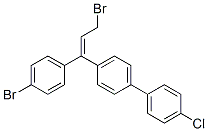 CAS#: 97338-00-6, (E)-4-[3-Bromo-1-(4-Bromophenyl)-1-Propenyl]-4'-Chloro-1,1'-Biphenyl