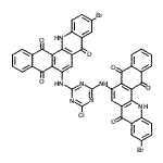 CAS#: 97338-15-3, 10-bromo-6-[[4-[(10-bromo-5,8,14-trioxo-13H-naphtho[2,3-c]acridin-6-yl)amino]-6-chloro-1,3,5-triazin-2-yl]amino]-13H-naphtho[2,3-c]acridine-5,8,14-trione
