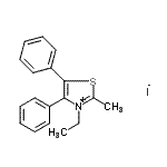 CAS#: 97453-89-9, 3-Ethyl-2-methyl-4,5-diphenyl-1,3-thiazol-3-ium iodide