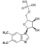 CAS#: 975-91-7, 5,6-Dimethyl-1-(5-O-phosphono-alpha-D-ribofuranosyl)-1H-benzimidazole
