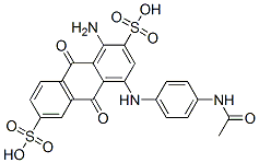 CAS#: 97549-02-5, 4-[4-(Acetylamino)Anilino]-1-Amino-9,10-Dihydro-9,10-Dioxoanthracene-2,6-Disulphonic Acid