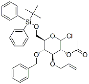CAS#: 97576-48-2, 2-O-Acetyl-3-O-Allyl-4-O-Benzyl-6-O-tert-Butyldiphenylsilylglucopyranosyl Chloride