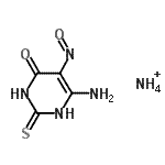 CAS#: 97635-40-0, 6-amino-2,3-dihydro-5-nitroso-2-thioxo-4(1H)-Pyrimidinone ammonium salt (1:1)