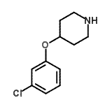CAS#: 97840-40-9, 4-(3-Chlorophenoxy)piperidine