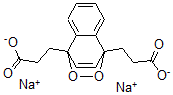 CAS 登录号:97860-59-8, 3,3'-(1,4-萘亚基)二丙酸二钠内过氧化物
