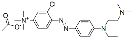 CAS#: 97862-01-6, 3-Chloro-4-[[4-[[2-(Dimethylamino)Ethyl]Ethylamino]Phenyl]Azo]-N,N,N-Trimethylanilinium Acetate