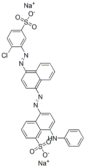 CAS#: 97889-95-7, Disodium 8-Anilino-5-[[4-[(2-Chloro-5-Sulphonatophenyl)Azo]Naphthyl]Azo]Naphthalene-1-Sulphonate