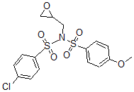 CAS 登录号:98242-54-7, 4-氯-N-((4-甲氧基苯基)磺酰基)-N-(环氧乙烷基甲基)-苯磺酰胺