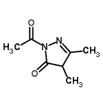 CAS 登录号：98334-63-5， 2-乙酰基-4,5-二甲基-2,4-二氢-3H-吡唑-3-酮