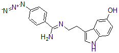 CAS 登录号:98409-42-8, 3-(2-(4-叠氮基苯甲脒基)乙基)-5-羟基吲哚