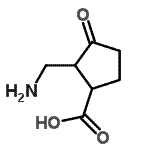 CAS 登录号：98431-85-7， 2-(氨基甲基)-3-氧代环戊烷羧酸