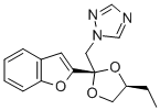 CAS 登录号:98518-99-1, 顺式-1-((2-(2-苯并呋喃基)-4-乙基-1,3-二氧戊环-2-基)甲基)-1H-1,2,4-三唑