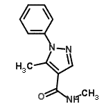 CAS 登录号：98533-25-6， N,5-二甲基-1-苯基-1H-吡唑-4-甲酰胺