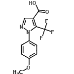 CAS#: 98534-83-9, 1-(4-Methoxyphenyl)-5-(trifluoromethyl)-1H-pyrazole-4-carboxylic acid