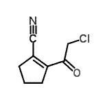 CAS#: 98545-90-5, 2-(2-chloroacetyl)cyclopentene-1-carbonitrile