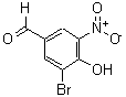 CAS 登录号：98555-49-8， 3-溴-4-羟基-5-硝基苯甲醛