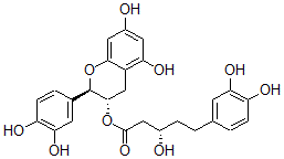 CAS#: 98570-83-3, (-)-beta,3,4-Trihydroxybenzenepentanoic Acid 2-(3,4-Dihydroxyphenyl)-3,4-Dihydro-5,7-Dihydroxy-2H-1-Benzopyran-3-Yl Ester