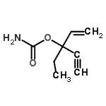 CAS#: 98593-31-8, 3-Ethyl-1-penten-4-yn-3-yl carbamate
