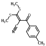 CAS#: 98606-85-0, 2-(4-Methylbenzoyl)-3,3-bis(methylsulfanyl)acrylonitrile