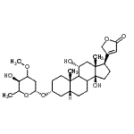 CAS#: 98633-61-5, (3alpha,5beta,8xi,9xi,11alpha)-3-[(2,6-Dideoxy-3-O-methyl-beta-D-glycero-hexopyranosyl)oxy]-11,14-dihydroxycard-20(22)-enolide