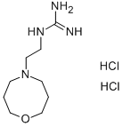 CAS 登录号:98748-90-4, 4-(2-胍基乙基)-全氢-1,5-莫沙佐辛二盐酸盐