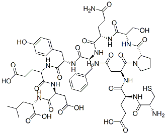CAS 登录号:98813-21-9, 半胱氨酰-谷氨酰-天冬氨酰胺酰-脯氨酰-丝氨酰-谷氨酰胺酰-苯甘氨酰-酪氨酰-谷氨酰-天冬氨酰-亮氨酸