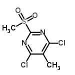 CAS#: 98814-28-9, 4,6-dichloro-5-methyl-2-methylsulfonyl-pyrimidine