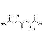 CAS#: 98880-39-8, N-(2-Chloro-4-methylpentanoyl)-L-alanine